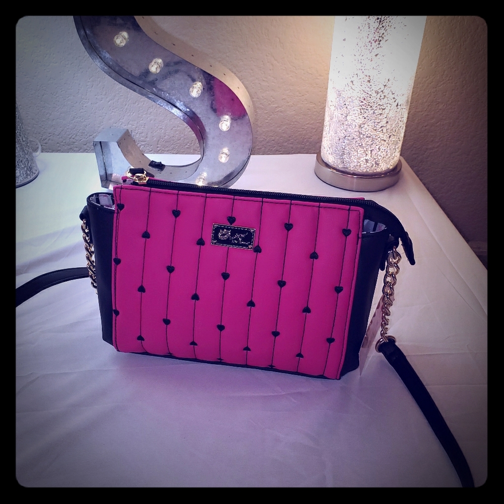 Betsey Johnson quilted  satchel
